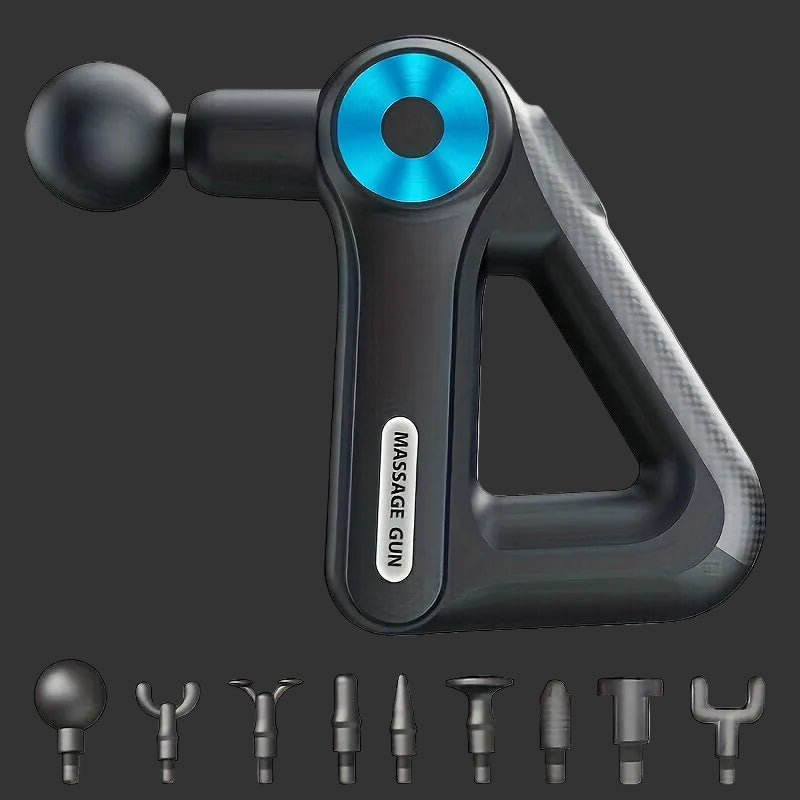 Massagepistole Mit 9 Aufsätzen | Massagegerät Für Nacken, Rücken, Füße Und Mehr | Massage Gun | Pulsevia