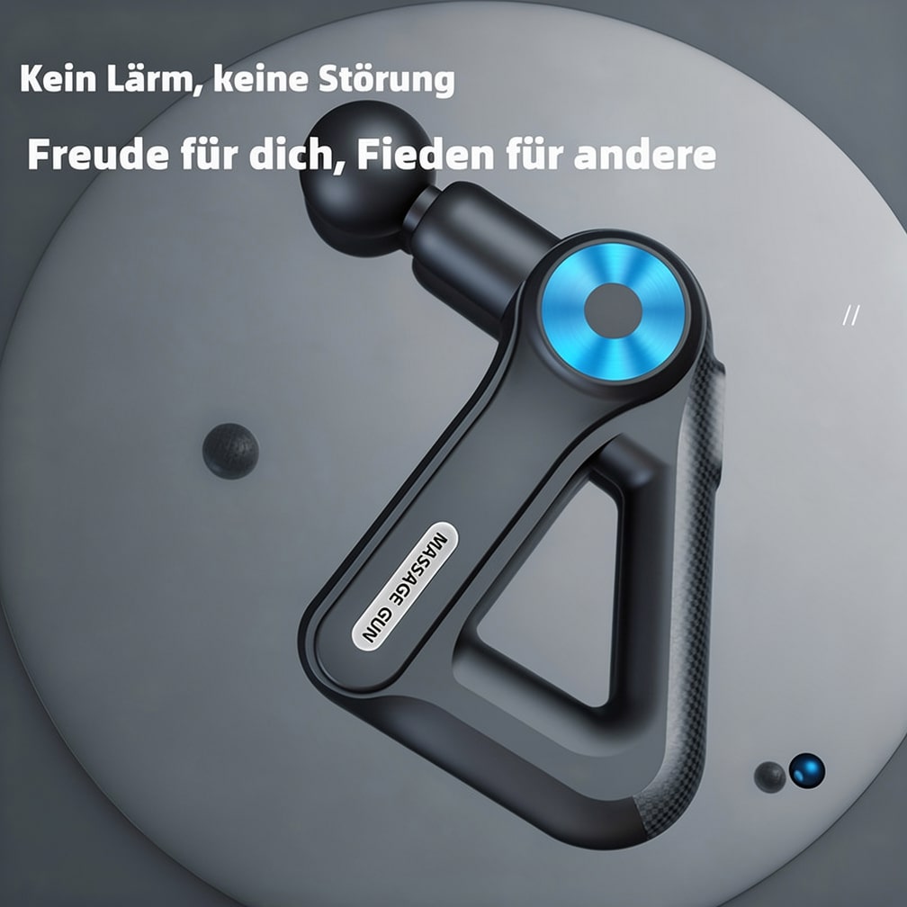 Massagepistole Mit 9 Aufsätzen | Massagegerät Für Nacken, Rücken, Füße Und Mehr | Massage Gun | Pulsevia
